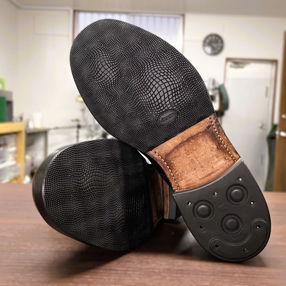 RRLブーツ ソール補強修理 Vibram2340ハーフソール