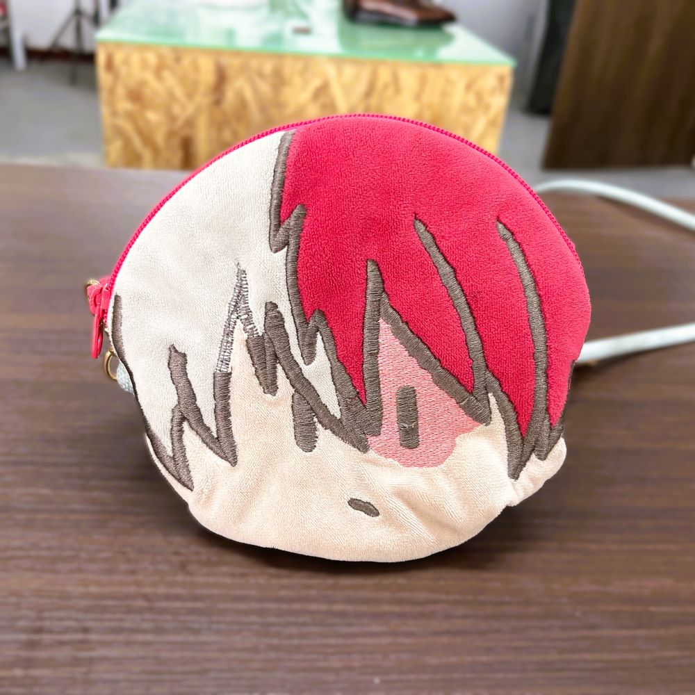 僕のヒーローアカデミア 轟焦凍 キャラクターポーチ ファスナー交換修理