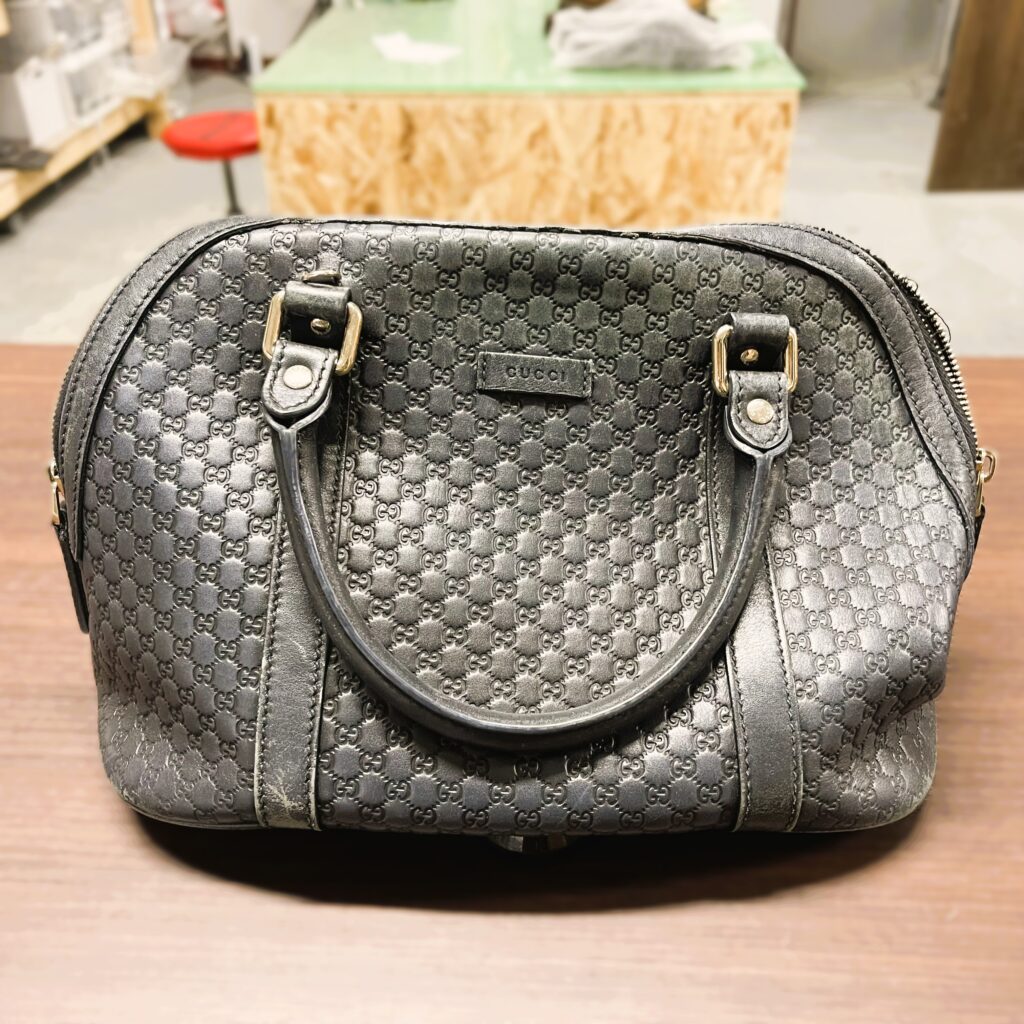 グッチのバッグのファスナー交換修理
