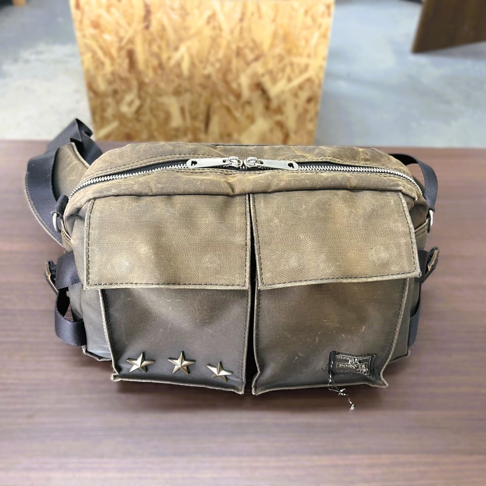 PORTERショルダーバッグのファスナー交換修理