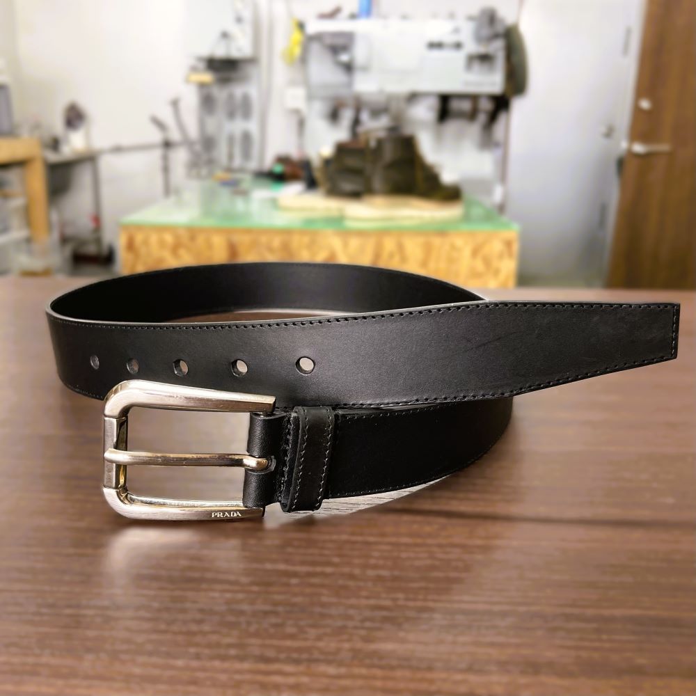 PRADA（プラダ）ベルト作製修理｜劣化したベルトを新しい革で作製