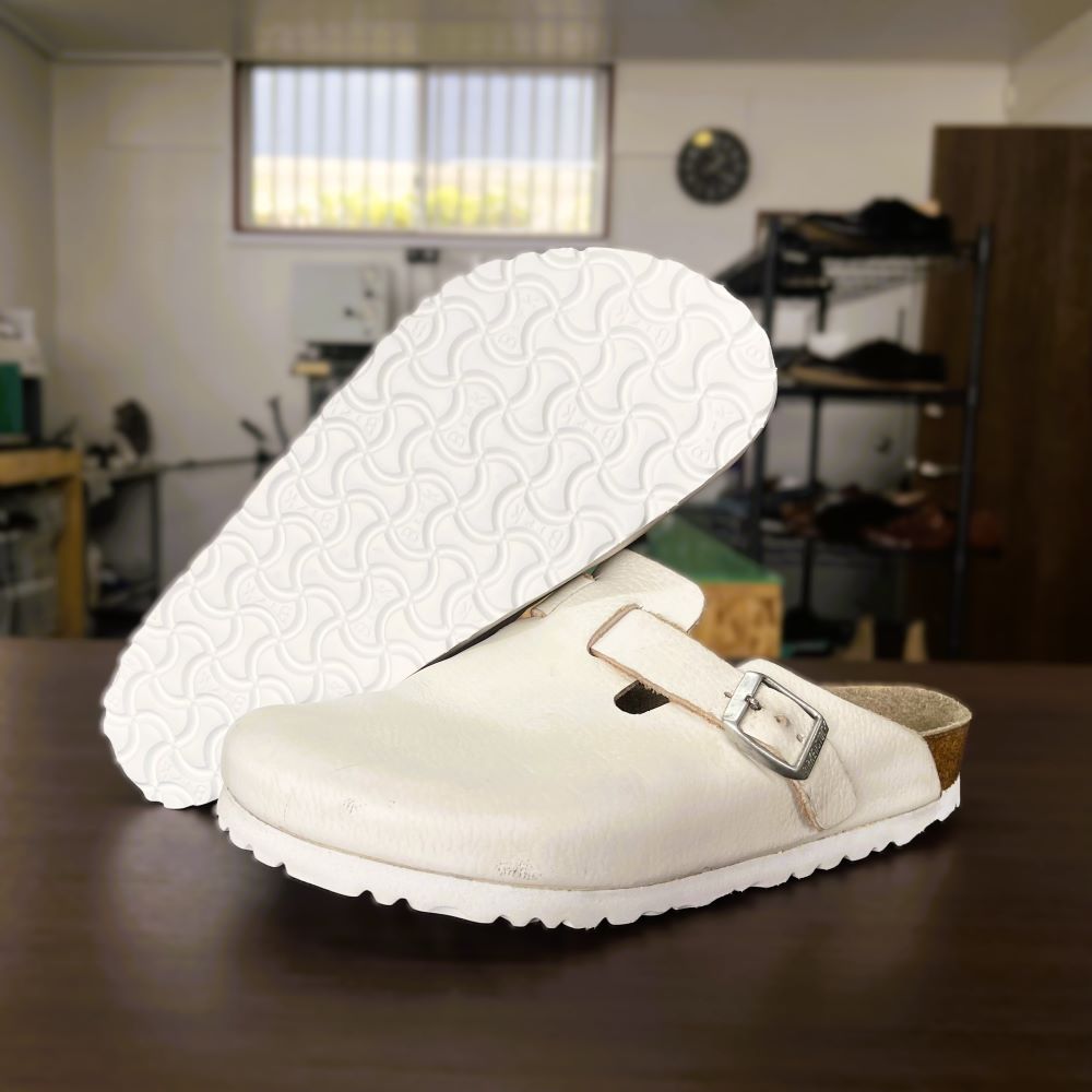 BIRKENSTOCK(ビルケンシュトック)Boston(ボストン)のコルク補修とオールソール交換