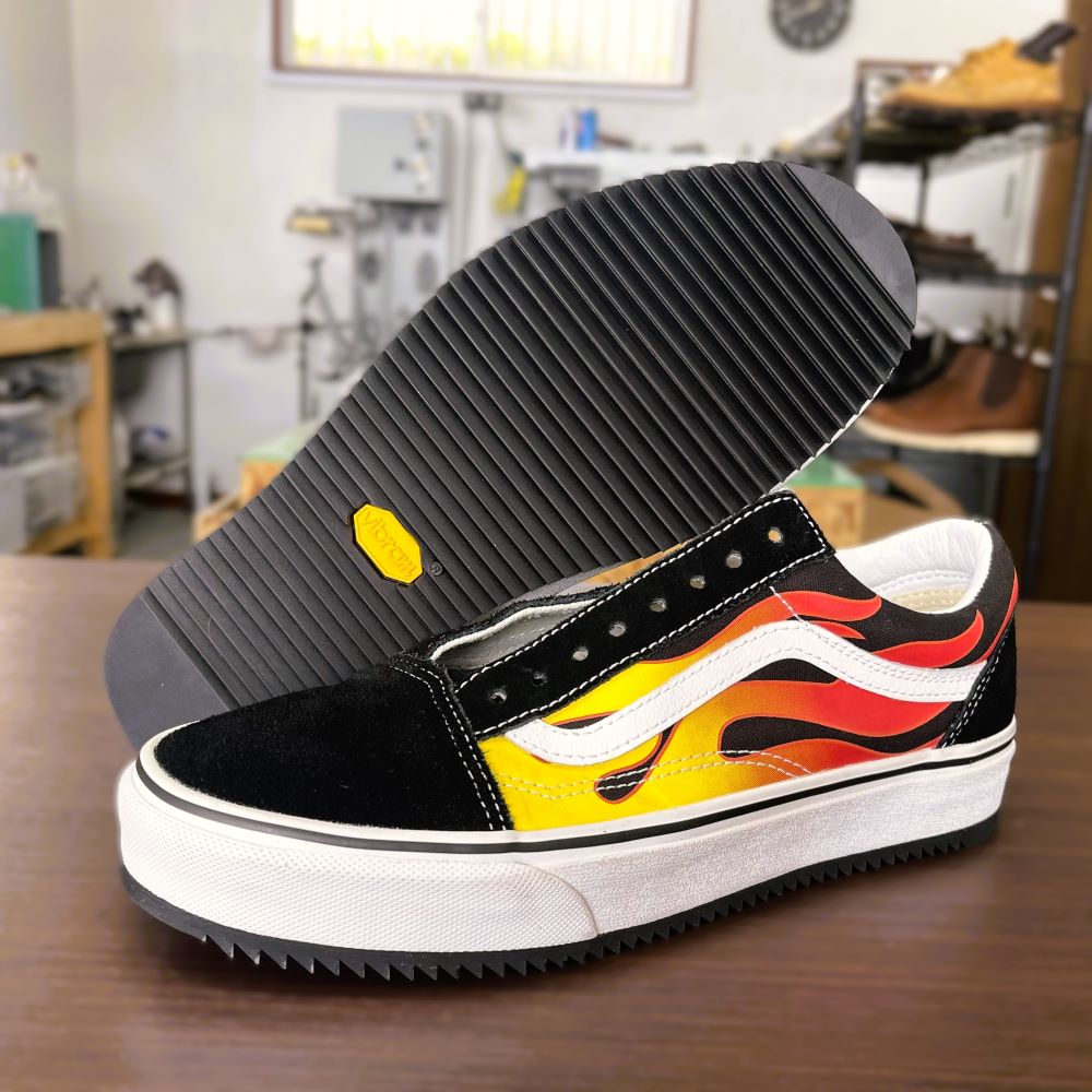 VANS(ヴァンズ)スニーカーをVibram 342でソール補強
